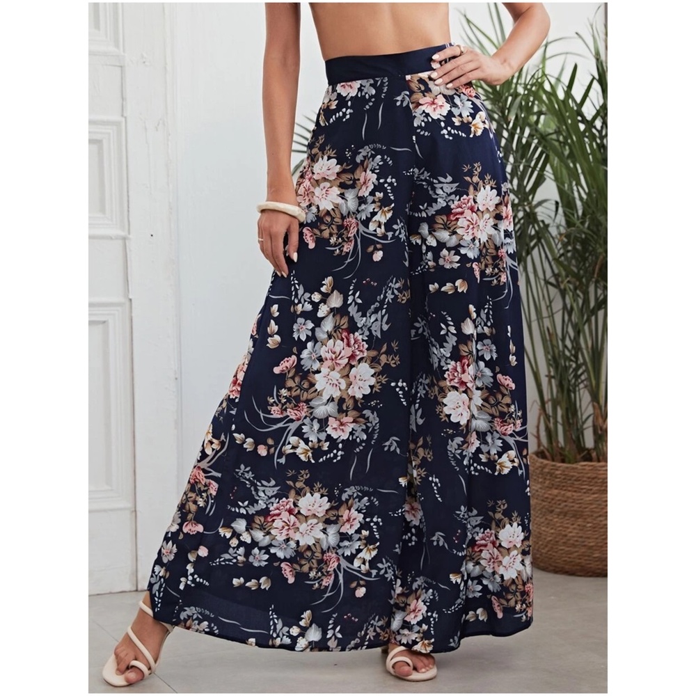 Boho Plus Wide Leg Palazzo Pants - Picture 10 of 10